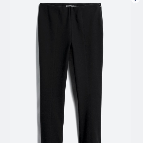 Vince Pants - Vince Black 4-way Stretch Stitch Front Seam Pants - XS